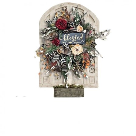 Kunstig efterårs krans gepard guirlande dekoration