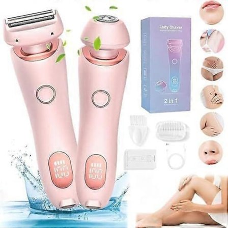 Silk Guide Pro Barbermaskine, Vandtæt Elektrisk Barbermaskine til Kvinder, 2 i 1 Silk Glide Pro Shaver til Glat Barbering - WELLNGS