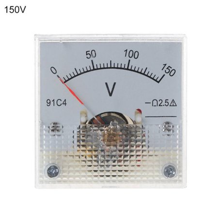 DC Voltmeter Analog Panel Meter 0-150V 0-150V