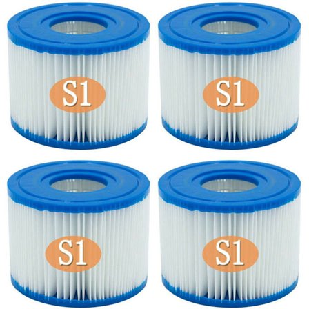 4-pak PureSpa type S1 udskiftningsfiltre til Easy Set Pool C