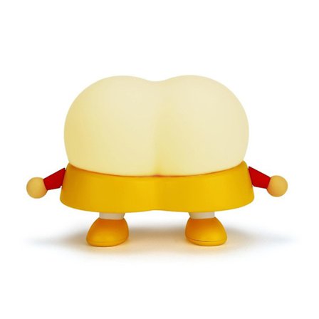 Söpö peppu muotoinen pehmeä silikoniyövalo lamppu, Usb ladattava hauska peppu läppä yövalo kolmella kirkkaudella säädettävä pöytäkoristevalo sänky