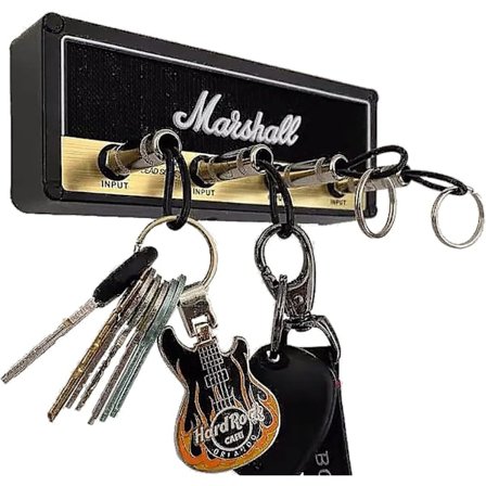 Standardi Jack-kitara avaimenperä kitara vahvistin avaimenpidike koukku seinäkiinnitys (FMY)