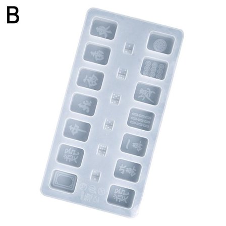 Mahjong Silikoneform Harpiksform B B