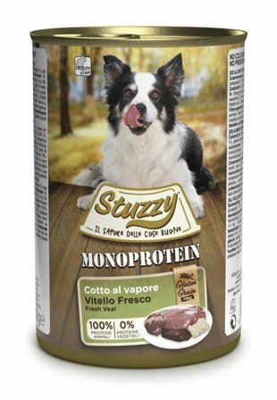 Stuzzy Monoprotein Al Vitello Cibo Umido Per Cani Adulti