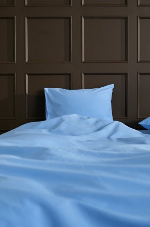 Jotex - Dynetrekksett Enkeltseng Økologisk Himmelblå - ZACK - Kjøp Enkeltseng hos Jotex