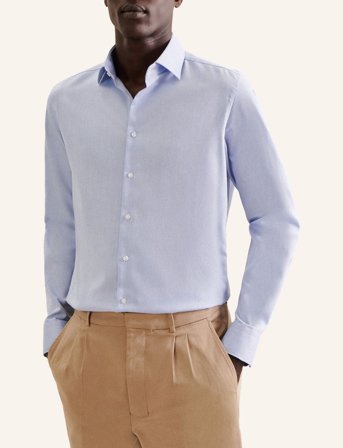 Seidensticker New Kent 98 Combi Cuff - Blue - 43