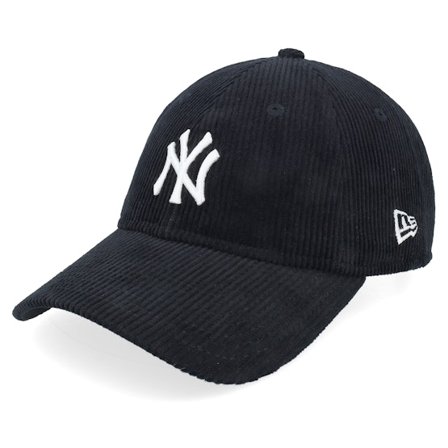 New Era - MLB Schwarz unconstructed Cap - New York Yankees Corduroy 9TWENTY Black Dad Cap / Unconstructed @ Hatstore