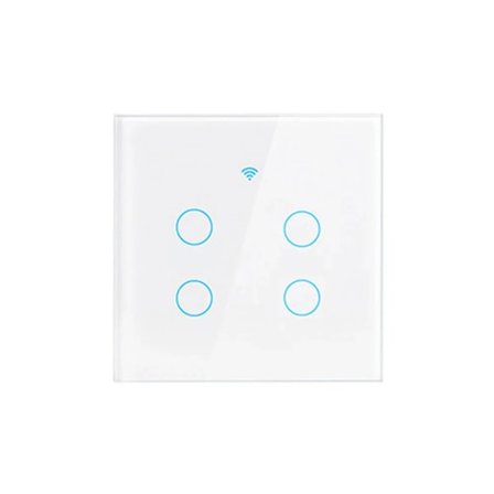 Tuya Wifi EU Smart Switcher 4 Gang Touch Light Switch