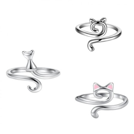 ST Cat Kitty Ears Justerbar Storlek Virkring Nybörjarstickning Cro