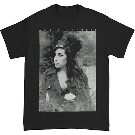 Amy Winehouse Flower Portrait T-shirt