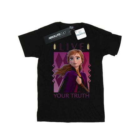 Disney Dam/Kvinnor Frozen 2 Anna Live Your Truth Bomull Boyfriend T-Shirt