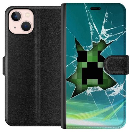 Kompatibelt Plånboksfodral till Apple Apple iPhone 13 Minecraft