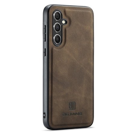 DG MING Samsung A56 5G Premium PU-læder Hybrid Cover - Mørkebrun
