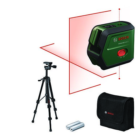 BOSCH Krysslaser Universallevel 2 med stativ