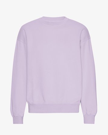 Organic Oversized Crew - Soft Lavender L
