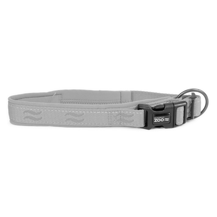 Selected by ZOO - Hundehalsbånd Rufus justerbart 25 mm x 45-55 cm grå - Hund - Halsbånd - ZOO.no