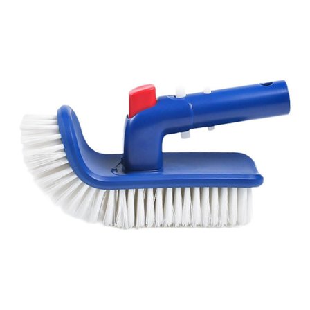 Poolborste Böjd Borste med Vridbart Handtag för Väggar Golv Badrum