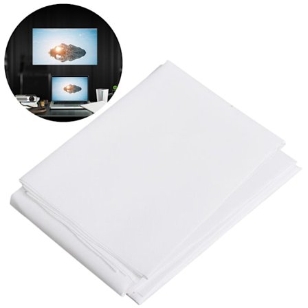 16:9 Hvit filmteater film lerret projektor lerret gardin ingen hull ingen kant 100 tommer