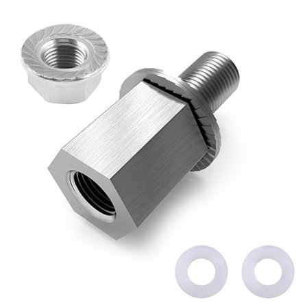 [NT] Polkupyörän perävaunun kytkimen ruuvi, kestävä perävaunun liitäntäadapteri, pyörätarvikkeet hopea