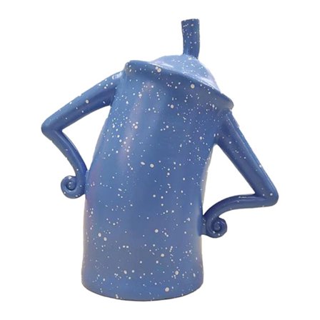 Stilfuld Blå Harpiks Opbevaringsbeholder Multifunktionel Madkrukke til Boligindretning Smykker og Kaffe