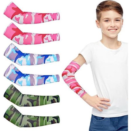 3 par tunna, UV-skyddande armärmar, lämpliga för tonåringar, pojkar och flickor, 32 x 10 cm.