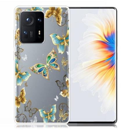Deco Xiaomi Mix 4 Etui - Gyldne Sommerfugle Gold