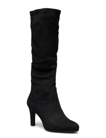 Woms Boots Korkeavartiset Saapikkaat Musta Tamaris