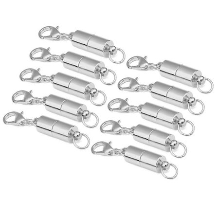 10 st Starka Magnetlås Smart Lås Inbyggt Säkerhetsmagnetlås Med Karbinlås För Smyckestillverkning DIY