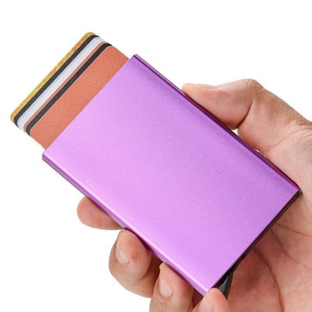 Pop Up Korthållare . LILA