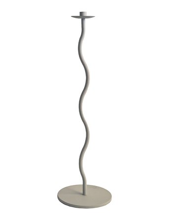 Curved Candleholder 75Cm Beige Cooee Design