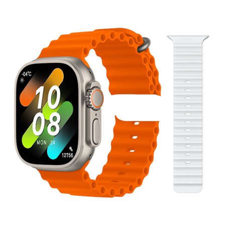 HK8 Pro Max Ultra Smartklocka Herr 49mm AMOLED Skärm Kompass NFC Smartwatch Blodtryck Fitnessklockor för Android IOS