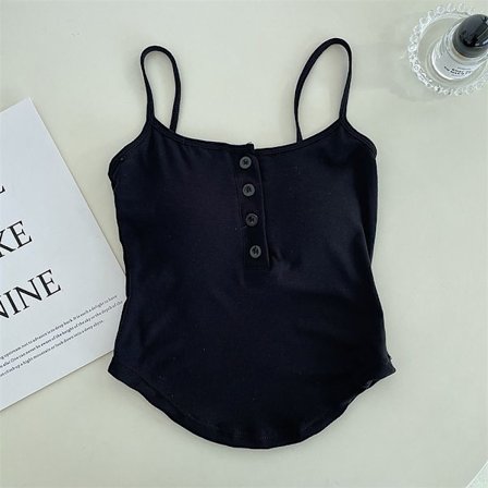 Strappy Tank Tops Hottie Sling SVART