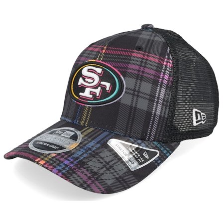 New Era - MLB Zwart trucker Cap - San Francisco Giants NFL24 Crucial Catch 9SEVENTY Tartan Trucker @ Hatstore