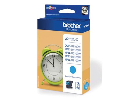 Brother Bläckpatron, LC125XL C, LC-125XLC, Innobella , cyan, singelförpackning, hög kapacitet - Lyreco - Toner och bläck - Bläckpatroner - 