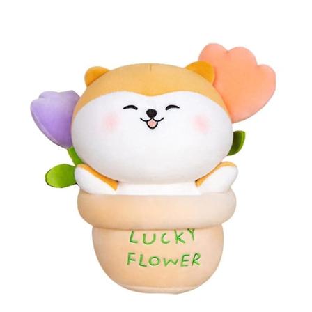 Shiba Inu Anime Figur Plushleketøy Myk Søt Venn Baby Sovepute Dampet Boller