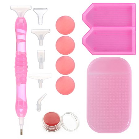 Harpiks Diamant Malepenn Diamant Maling Lim Clay ROSA