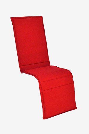 Fritab - Pute til Baden Baden fiber, tynn - Rød - Puter til solstol & solseng - Fra Homeroom