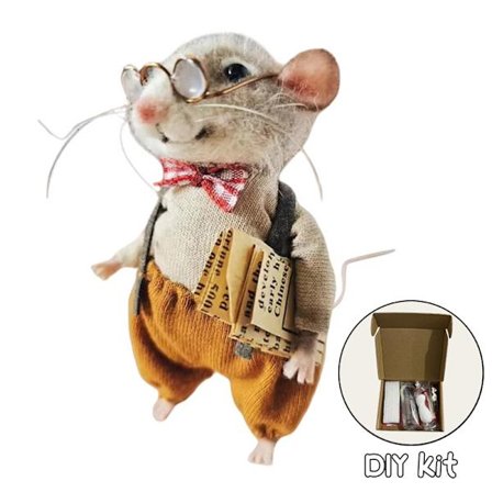 Filtet Muse-Kit Håndlavet Filtet Mus Jule Filtet Mus_OF