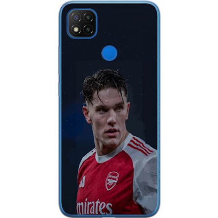 Yhteensopiva Puhelinkuori Xiaomi Redmi 9C Pastellivärikkäät sateenkaaret, joissa on valkoiset tähdet ja pehmeä väriero taivaallisessa unelmahimmessä