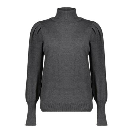 Geisha Pullover basic turtle neck anthracite , Grijs , Dames , Maat: S Coltruien