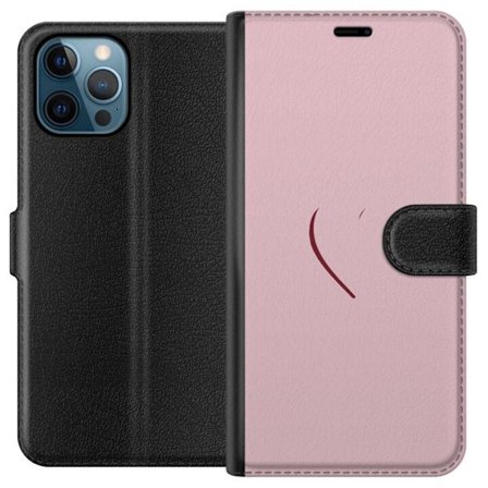 Kompatibelt Lommeboketui til Apple Apple iPhone 12 Pro SoftPinkLove