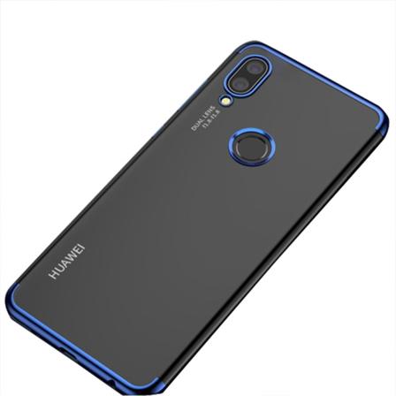 Huawei P Smart 2019 - Elegant Floveme silikondeksel Blå