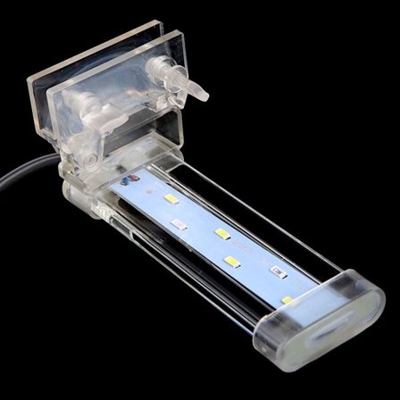 Aquarium Light LED Clip Lights for Fish for Tank Power Saving Hög ljusstyrka Vit & Blå Belysning Separat Power Switch