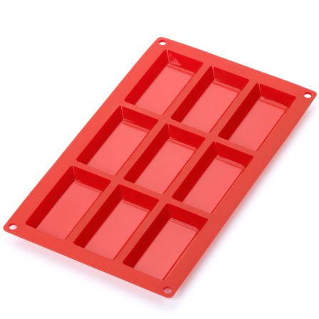 Lékué Financier silikoneform 9 huller, rød | KitchenOne