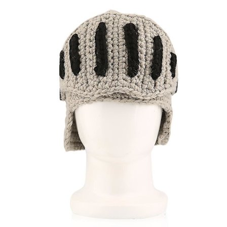 Unisex Vintervarm Heklet Strikket Beanie Roman Knight Hatt