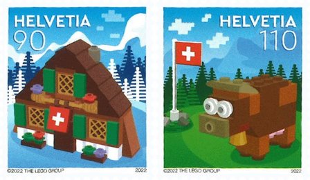 Schweiz - LEGO - Postfrisk sæt 2v