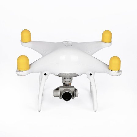4 st gula silikonmotoröverdrag för DJI Phantom 2