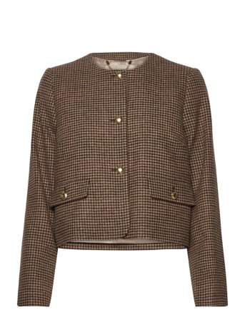 Barbour Barbour Corina Collarless Tailored Jacket - Brown - 40