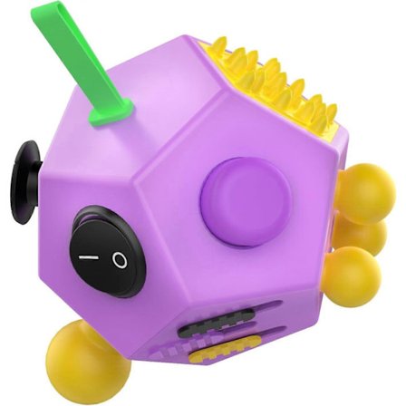 12-sidet Fidget Cube, Fidget Twiddle Cube Dodekagon Stressreducerende Manuelt Legetøj