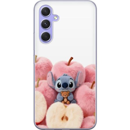 Kompatibelt Mobildeksel til Samsung Samsung Galaxy A54 Fargerikt kollasj med futuristiske jente grupp karakterer, hjerter og glitter i moderne pop og